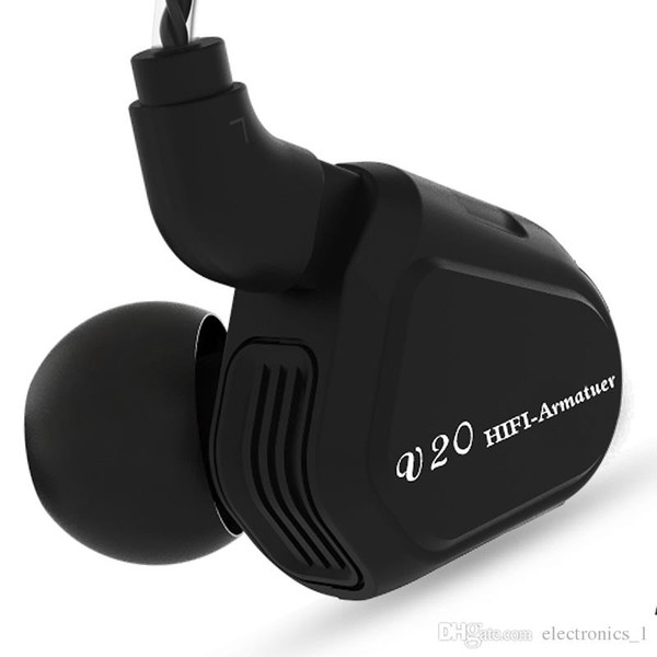 Newest TRN V20 DD+BA Hybrid In Ear Earphone HIFI DJ Monitor Running Sport Earphone Earplug Headset With 2PIN Cable TRN Earbuds