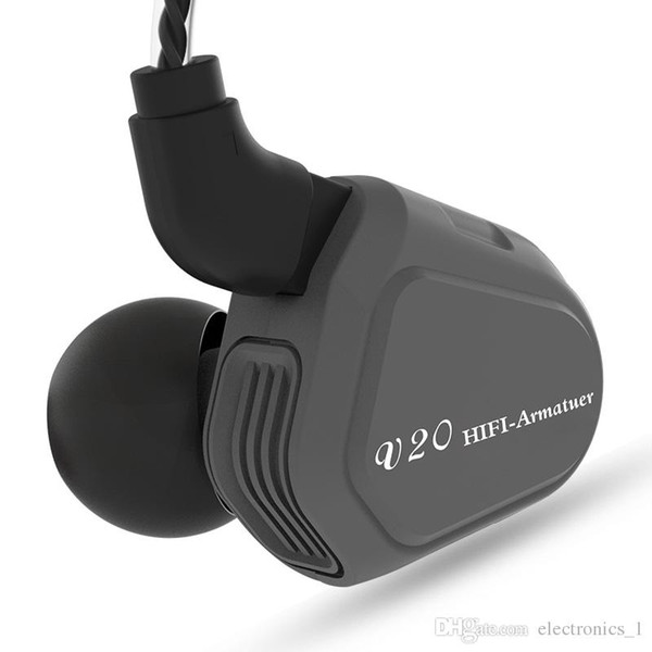 TRN V20 1DD+1BA Hybrid In Ear Earphone HIFI DJ Monito Running Sport Earphone Earplug Headset With 2PIN Detachable TRN V10/V60