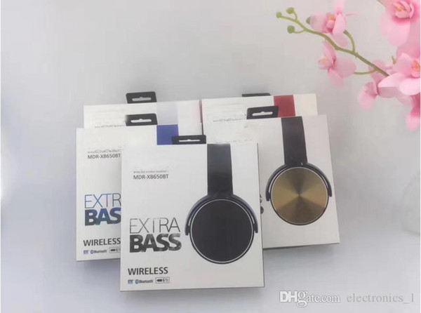 Hot New MDR-XB650BT bluetooth headphone Metal piece Creative headset Bass wireless headset for all smart phone with  quality