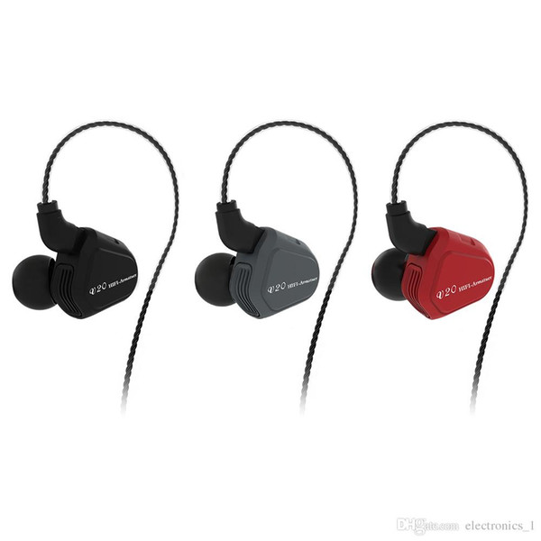 TRN V20 BA+DD Hybrid Metal In-Ear Earphone HIFI DJ Monito Running Sport Earphone Earplug Headset Detachable Cable V80\KZ\ZST\V30