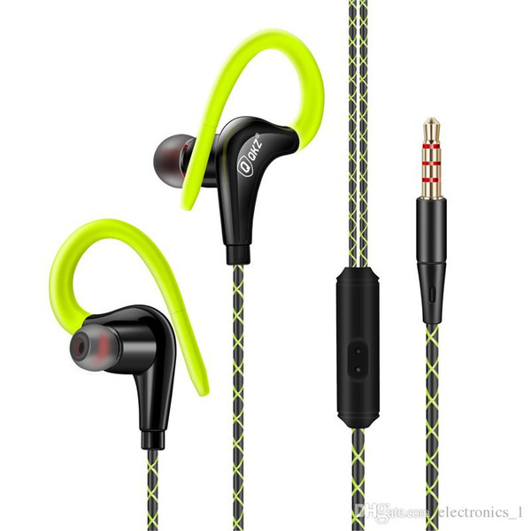 DM500 Best 10mm Driver Earhook In Ear Sport Headphones Stereo Earbuds Bass Sport Earphone with Mic Kulaklik Ecouteur