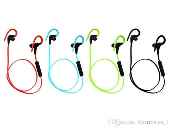Wireless Bluetooth 4.1 Earphone Q10 Stereo Sport Earphone With Microphone Noodle Cable Ear Hook Headset For Sport Music Fitness