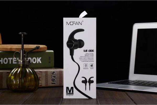 New Phone Earphone MF-006 Metal perfect sound In-ear earphones volume control comfortable wearing earphones with mic