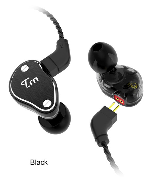 TRN V60 1BA+2DD Hybrid In Ear Earphone HIFI DJ Monito Running Sport Earphone For iPhone XS X 7 8 Earplug Headset 2Pin Detachable
