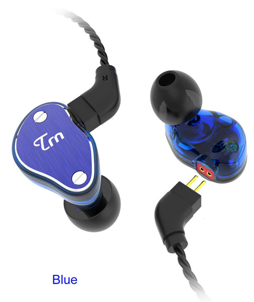 2019 Newest TRN V60 In Ear Earphone HIFI DJ Monitor Running Sport Wired With Microphone Phone Earplug Headset 2-Pin 0.75mm Cable
