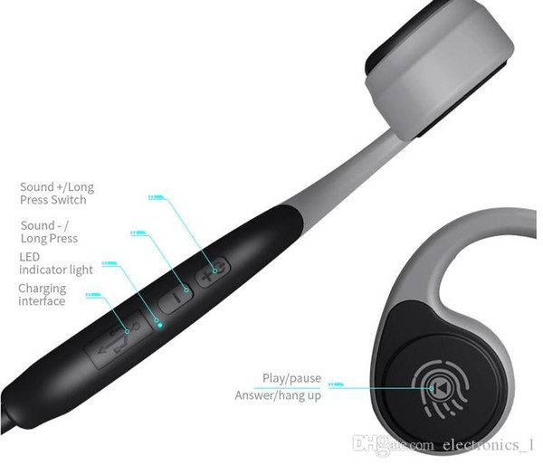 Bluetooth 5.0 V9 Wireless Headphones Bone Conduction Earphone with Microphone Hands-free Outdoor Sports Headset