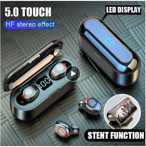 In Ear Bluetooth Earphone air Wireless Earphones Sport Headphones Stereo Earbuds Headset with Mic PowerBank For apple Xiaomi TWS