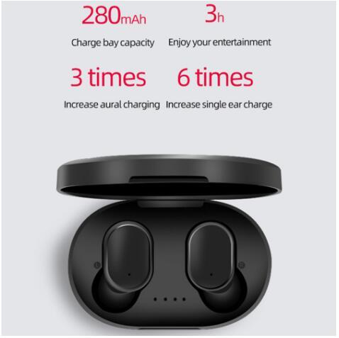 TWS Bluetooth Headsets PK Redmi Airdots Wireless Earbuds 5.0 Earphones Noise Cancelling Mic Charging Box PK i200 i500 TWS