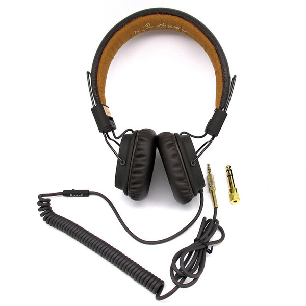 Marshall Major headphones With Mic Deep Bass DJ Hi-Fi Headphone HiFi Headset Professional DJ Monitor Headphone Original retail box