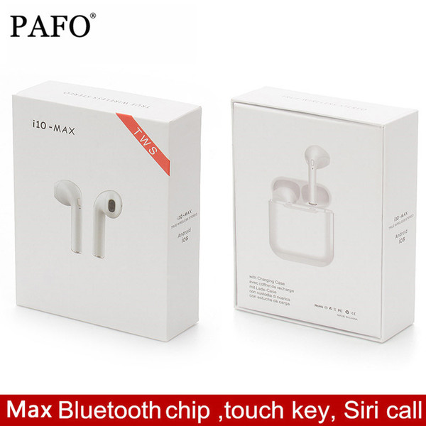 I10 MAX TWS 5.0 Bleutooth Headset with Charing Box Mini Headphones Wireless Earbuds Earphones for iphone Samsung Android Smartphone