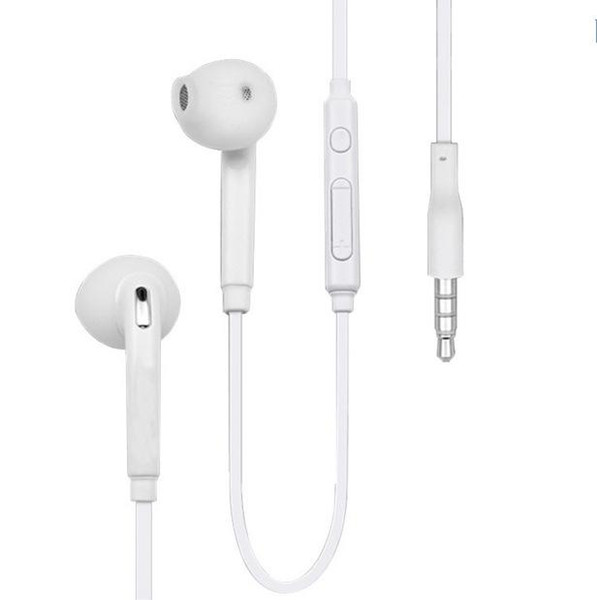 High Quality Factory Price S6 in ear wired earphoneFor samsung s8 s9 1.2m 3.5mm inear headphones with voice control and build-in mic