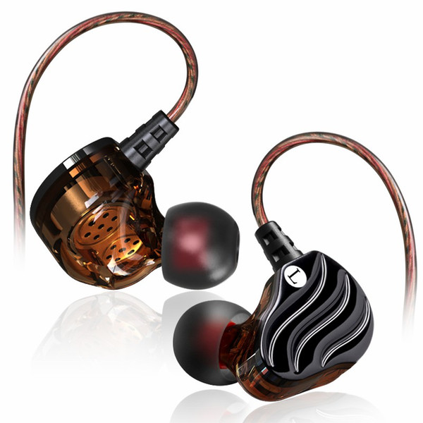 Heavy Bass KD4 HIFI sound In-ear Earphones Cellphone Music MP3 Earphone Four Nuclear Energy Sports Headphones with Package