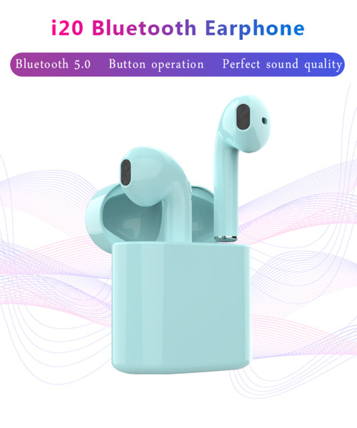 New Arrival i20 Wireless Bluetooth 5.0 TWS Headphones Support Siri Binaural Calls for Android/IOS PK i10 /i12/i13/i14 TWS Earbuds