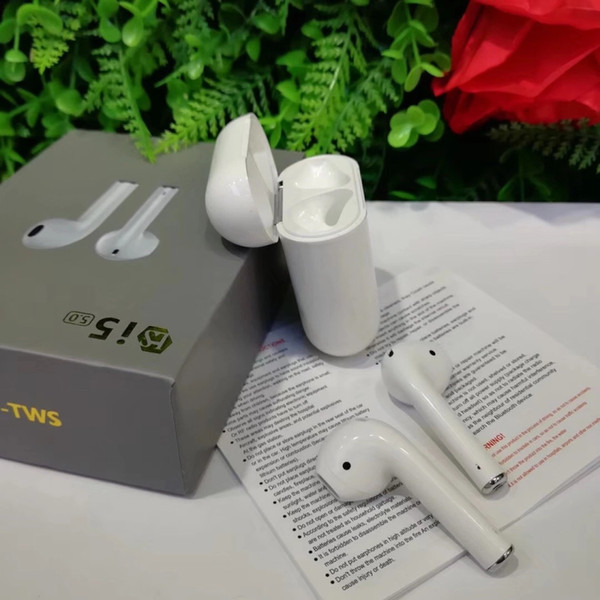 New i5 TWS Touch Wireless Earbuds Bluetooth V5.0 Headphones Calls SIRI With Charging Display Automatic Pairing