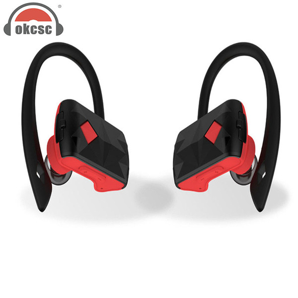 OKCSC A18 Diamonds TWS Earphone Sport Dual Wireless Headphone Handfree Stereo Bluetooth Headset Mini Earbuds HD Call