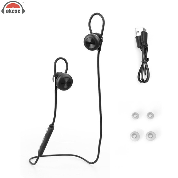 OKCSC s500 Wireless Bluetooth 4.1 Earphones Stereo Sport In-ear Earbuds Headphone Piston Magnet Headset with MIC