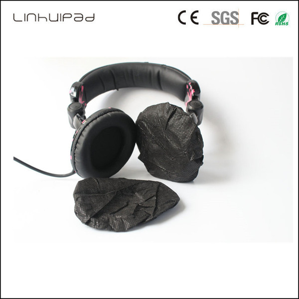 linhuipad White Sanitary Headphone Covers headsets cushions Stretchable Fabric hygiene earcup earpads 5000PCS/LOT( M sizi 10 CM)