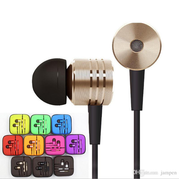 Original metal Mi Piston Earphone Newest Fresh Edition Basic Version Earphone In Stock with Mic for Samsung for Xiaomi