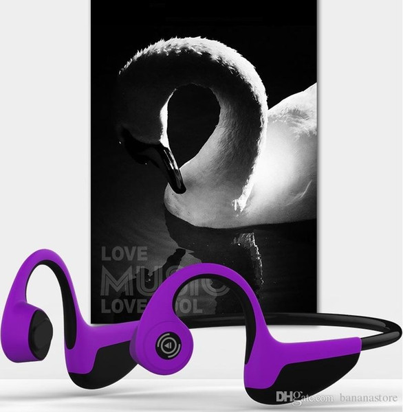 Sports Earphone Waterproof Bluetooth Wireless Bone Conduction Hand-free Headphones Stereo Headset With Mic