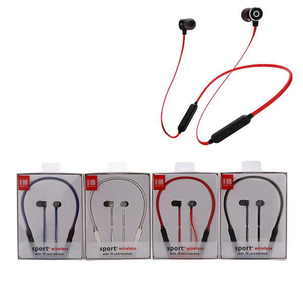 Free shipping! Bluetooth wireless sports running headset G16 neck hanging metal subwoofer headset for iphone Samsung