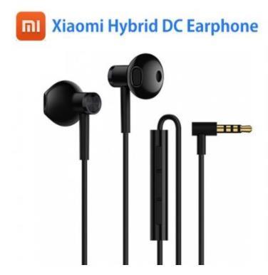 New Xiaomi Dual Driver Earphone Half-In-Ear Dynamic piezoCeramic Hybrid DC MEM Mic Tenacity Wire Control L-Shape Plug BRE01JY