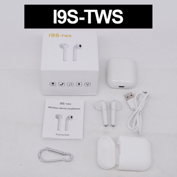 TWS I9S TWS Wireless Earphone Portable Bluetooth Headset Invisible Earbud for IPhone X 8 7 Plus For Xiaomi Mobile Android Phones