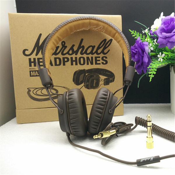 Marshall Major headphones With Mic Deep Bass DJ Hi-Fi Headphone HiFi Headset Professional DJ Monitor Headphone Original