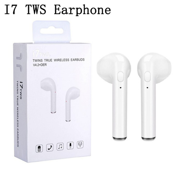 HBQ i7 Twins Wireless Earbuds earphone Mini Bluetooth V4.2 Stereo headphones earphones For Iphone X 8plus 7 6s 6 plus Galaxy S8