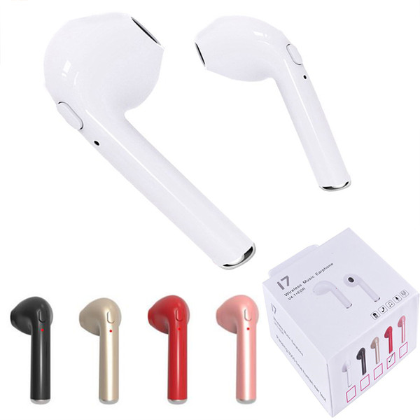 1pcs i7 i7s TWS Mini Wireless Bluetooth 4.2 Headphone Stereo Headphones Music Headphones iphoneX i8 i8x i6 for Samsung Android NOTE8 S8 s9