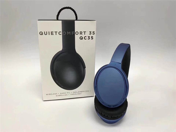 2019 New Wireless Bluetooth Headphone For QC35 Stereo Wireless Earphone With Micphone Headset Support AUX TF Card Quiet 35 Comfort 35 1pc