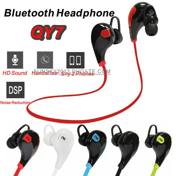 Bluetooth Headphones QY7 Wireless in Ear Headsets Sports Stereo Earphone Anti-Sweat Earbuds Handsfree for iPhone 6 LG Samsung HTC Xiaomi