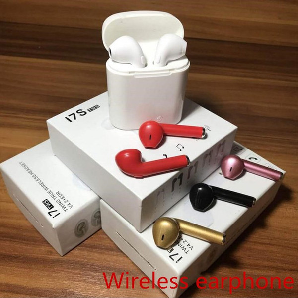 I7 I7S TWS Twins Bluetooth Earbuds Mini Wireless Earphones Headset with Mic Stereo V4.2 Headphone for IphoneX I8X Android Samsun phones