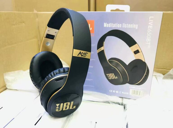 Hot JBL Top Quality Wireless Bluetooth Headset Perfect Melody Bass Wireless Headphones Free Retail Box Delivery Professional studio earplugs