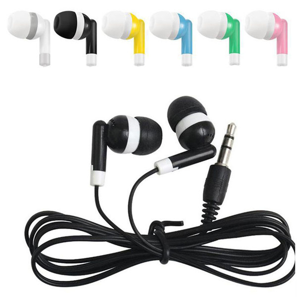 Wholesale Disposable earphones headphones low cost earbuds for Theatre Museum School library,hotel,hospital Gift free shipping EAR349