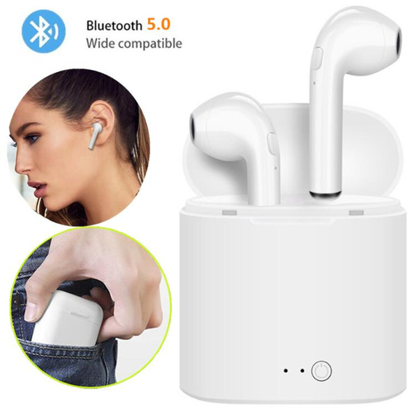 i7s TWS Wireless Bluetooth Earphone Stereo Earbud Bluetooth 5.0 Headset With Charging Box Mic For Iphone Xiaomi All Smart Phone Air Pods