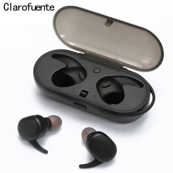 Clarofuente TWS2 Sport Earphone bluetooth 5, HiFi Music Wireless Earphones Earbuds For Phones, Handfree Twins Bluetooth Earphone