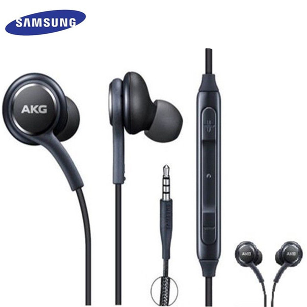 SAMSUNG Earphones Black IG955 3.5mm In-ear with Microphone Wire Headset for Samsung Galaxy S8 S9 Free Gift