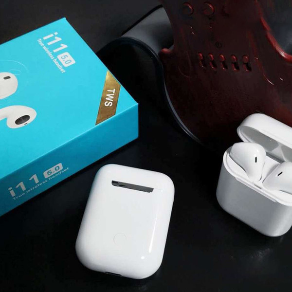 2019 i11 Tws Double Mini Bluetooth 5.0 touch Earphones Earbuds Wireless touch button With Charging Box smart siri double ear call for ios