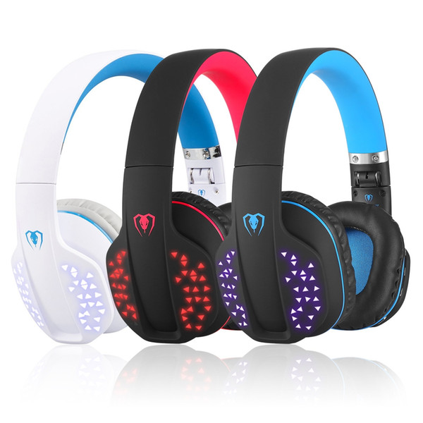 Beexcellent Q2 Foldable Wireless Bluetooth Headphone casque Gaming Headset with Mic LED Light for Phone PS4 XBOX Tablet PC Gamer Portable