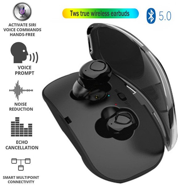 X18 TWS wireless headphones Bluetooth V5.0 earphones binaural stereo high quality call cvc noise reduction power display factory direct sale