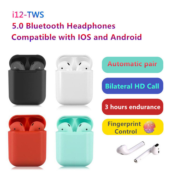 TWS smart-wireless headphones Bluetooth V5.0 Bilateral HD call touch control earphones auto-start and pairing universal factory direct sal