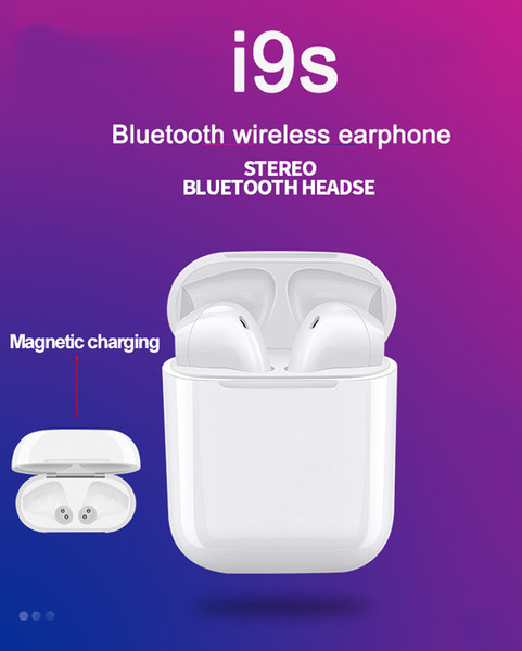 TWS Headphones wireless bluetooth earbudsI i8 9 s Mini stealth bilateral earphones couples charging box sports factory direct sale