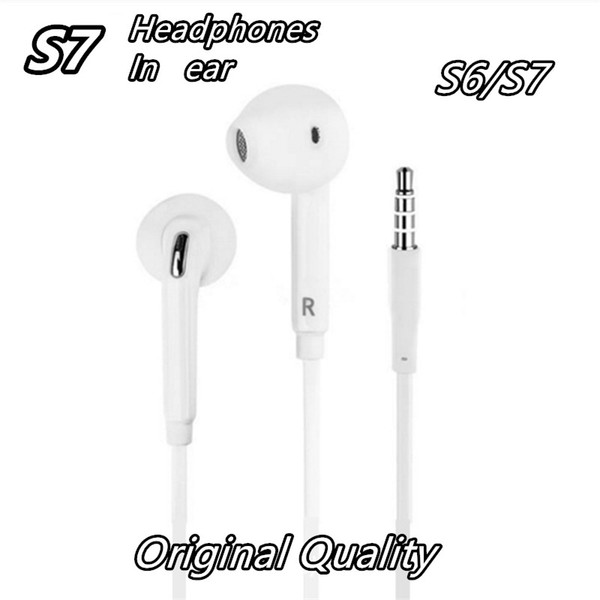 Original Quality Earphones For S7 S6 edge Galaxy Headphone In Ear Headset With Mic Volume Control 3.5mm plug For Iphone samsung android