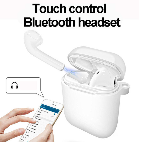 TWS bluetooth headphones touch Wireless Earphones ios charging box Mini stealth bilateral headsets couples sports V4.1 factory direct sale