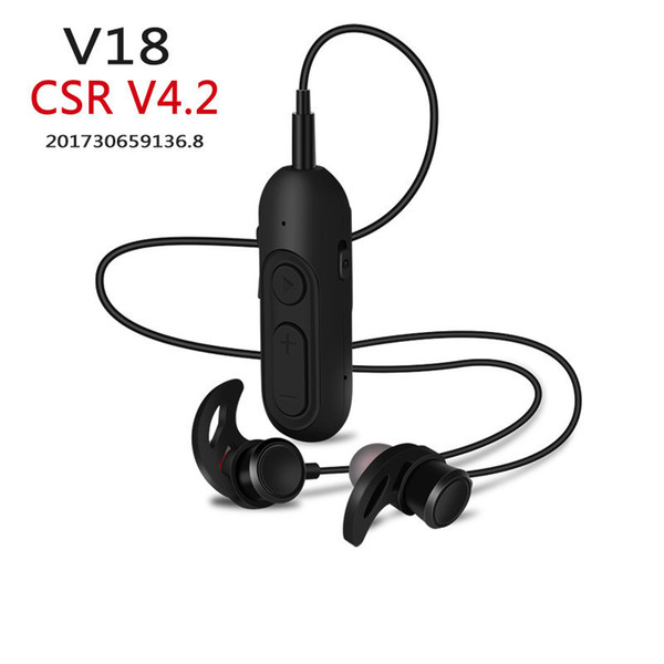 V18 Wireless Bluetooth Headphones bilateral stereo earphones in-ear magnetic absorption headsets for i7/8/9s IOS Android with Retail