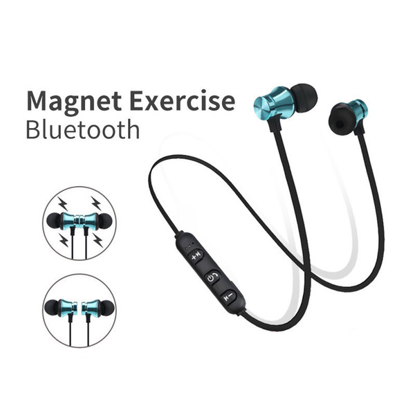 Wireless bluetooth headphone sports Music headsets drive-by-wire with mic earplug stereo earbuds universal android ios factory direct sale