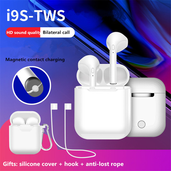 TWS Headphones Wireless Bluetooth Earphones i9 i9s plus Mini Headset with charging box Mic Stereo V5.0 IOS Android Factory direct sale