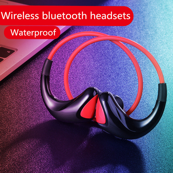 Tz-16 wireless bluetooth headphones hang neck in-ear sports headsets stereo bass earphones for iphone i7/8/9 plus IOS Andrion with retail