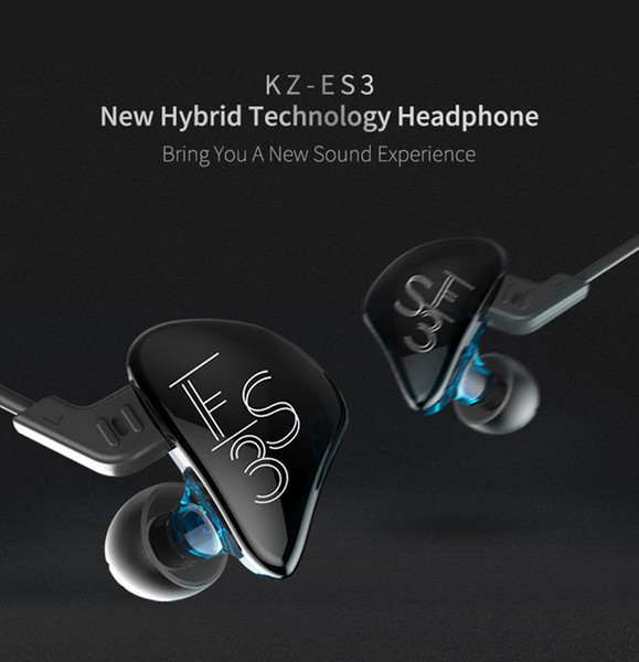 FDBRO KZ ES3 Earphone Hybrid Dynamic And Balanced Armature Earphone In Ear HIFI Bass Noise Cancelling Sport Headset With Mic