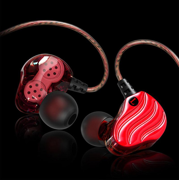 FDBRO New Sports Headset KD4 Dual Driver Noise Lsolating Bass Earphones HiFi Stereo Earphone With Microphone For Phone